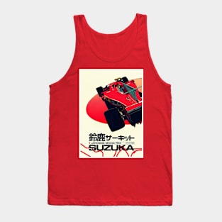 Japanese Grand Prix Suzuka Auto Racing Print Tank Top